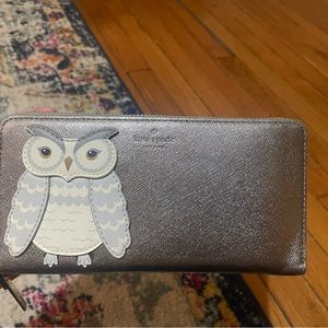 Kate spade silver wallet